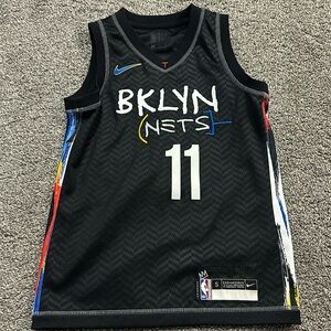 NIKE Brooklyn Nets #11 Kyrie Irving Black City Edition Jersey